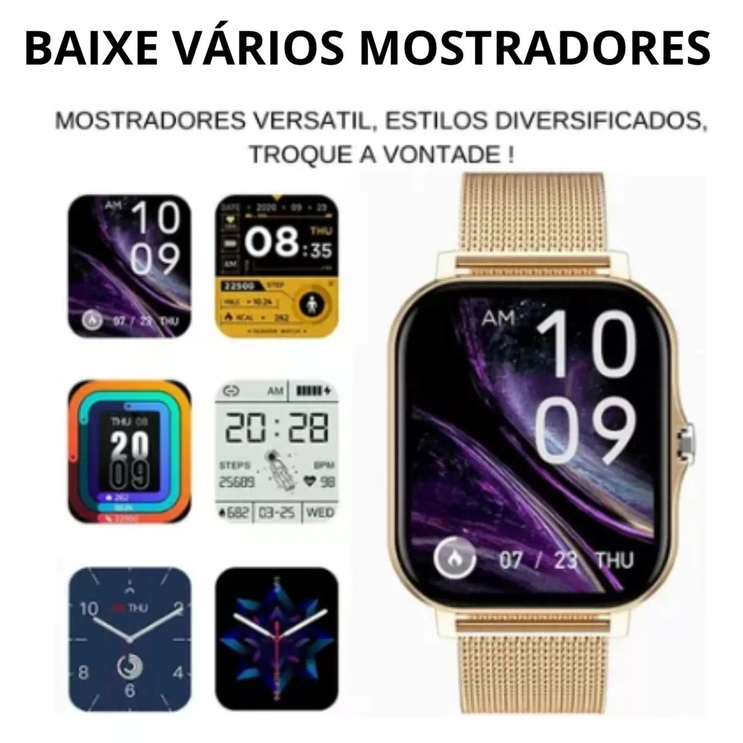 Smart Watch Fitness Unissex