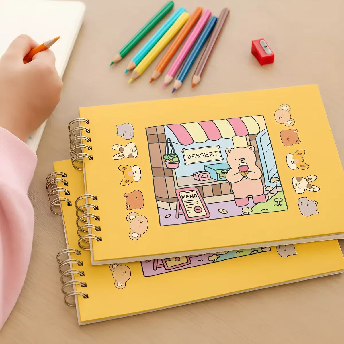 Bobbie Goods Coloring Book with 50 Leaves Premium 180g | Children's and Adult Designs for Anti-Stress Relaxation