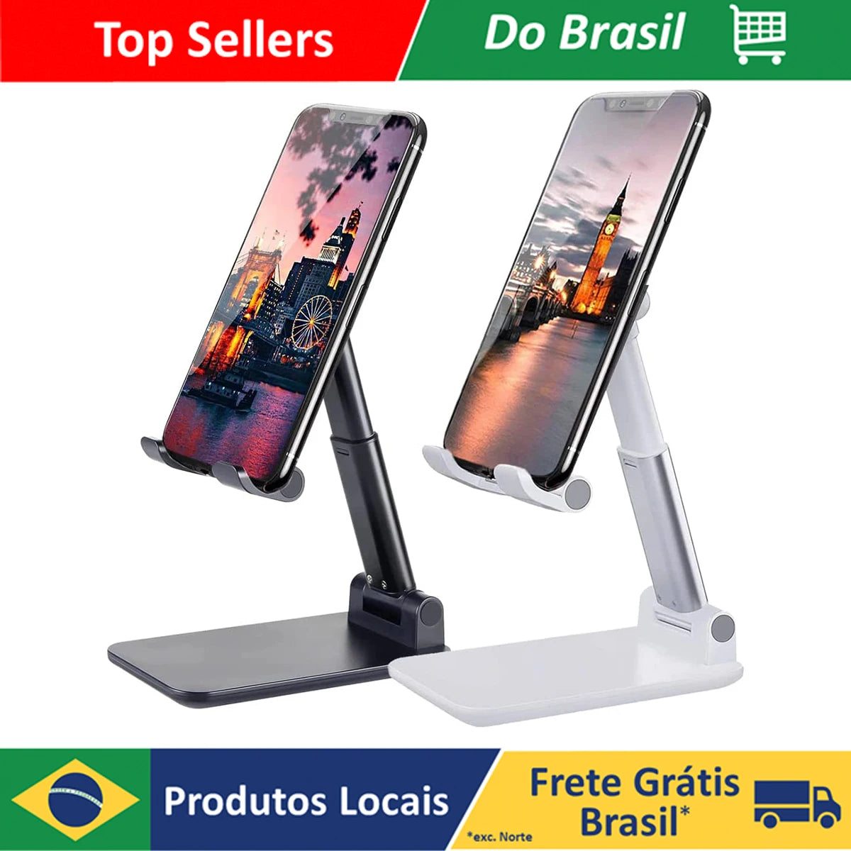 PROMOÇÃO!Atualizar!Suporte Para Celular e Tablet Dobrável Portátil Ajustável Apoio Mesa