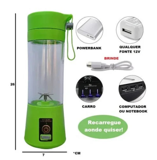 Mini Liquidificador Portátil
