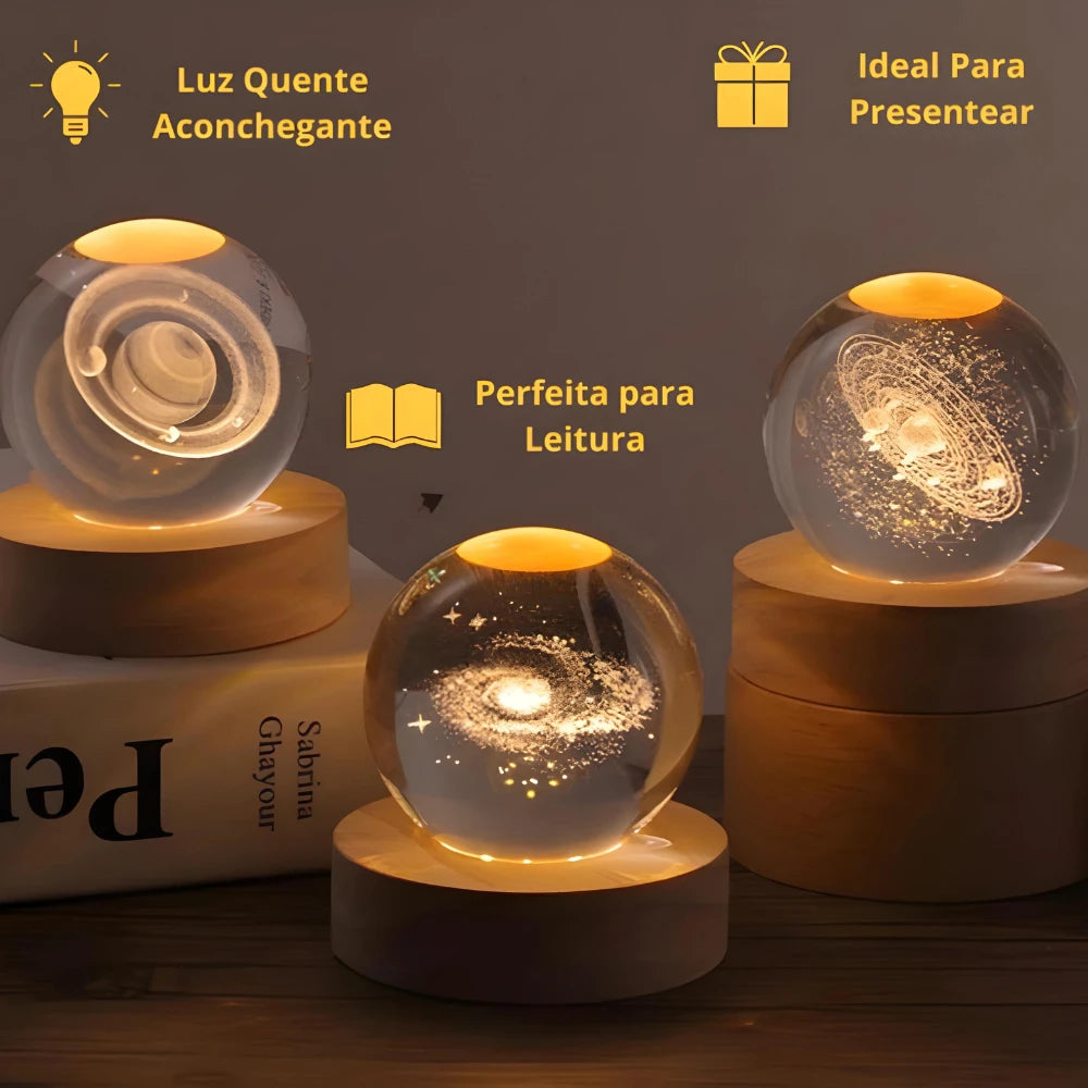 Mini Luminária de Cristal
