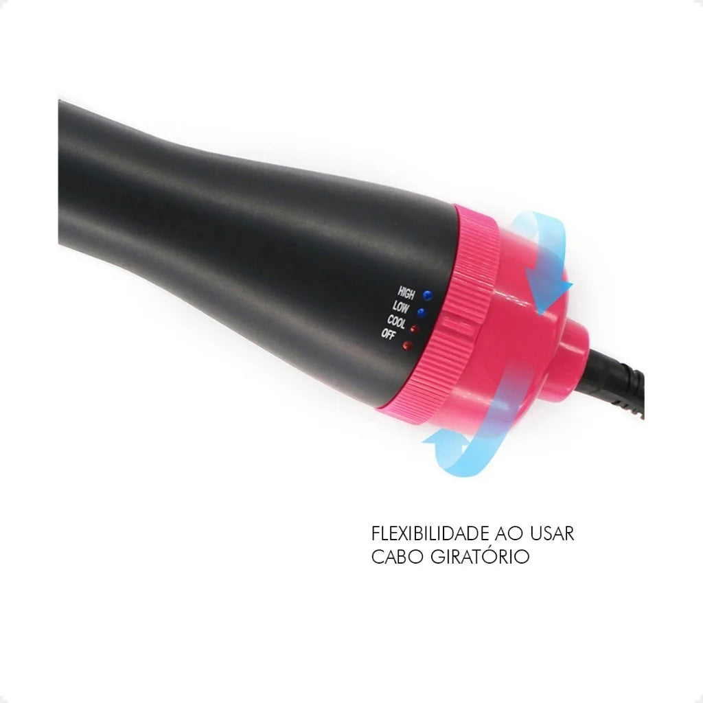 Escova Secadora Alisador Elétrica
