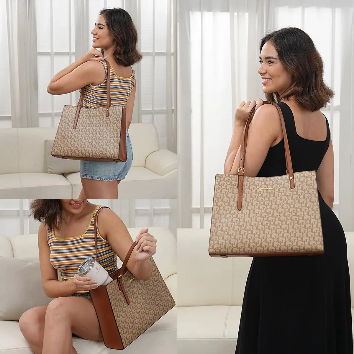 Bolsa estampada grande