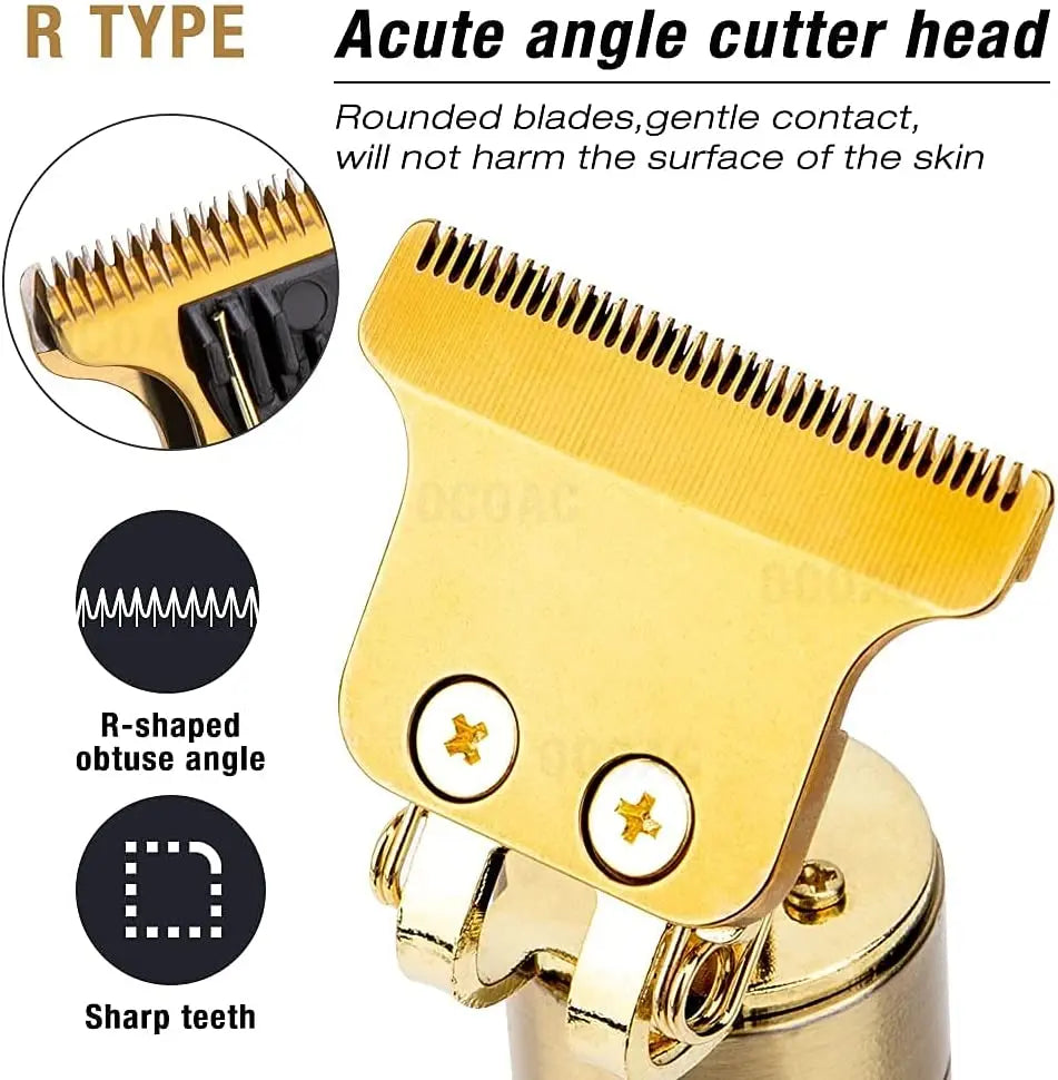 Máquina De Cortar Cabelo Para Barba Masculina Designer Aleatório Elétrico Profissional