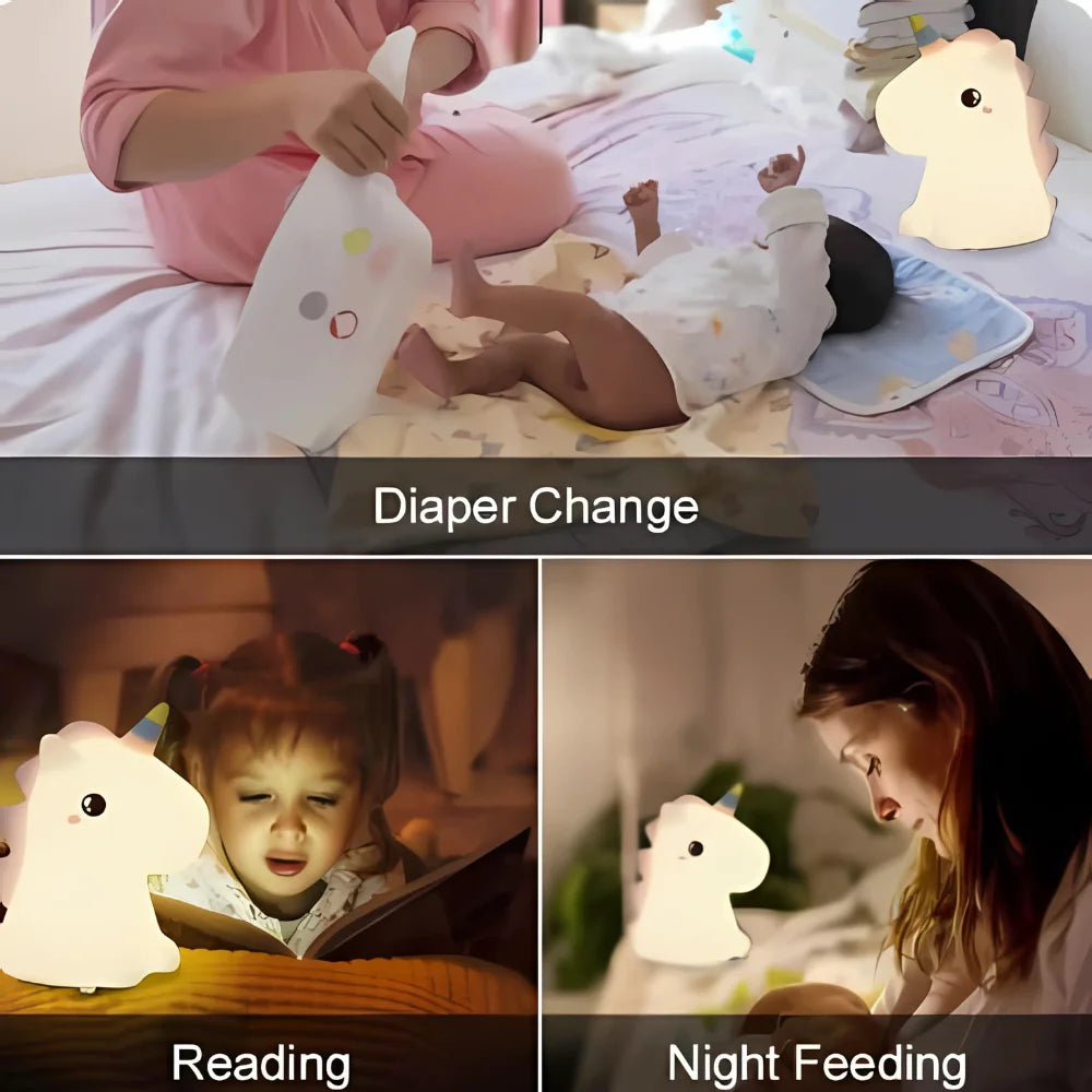 Mini Luminária de Unicórnio