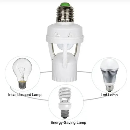 Soquete Com Sensor De Presença Fotocélula Para Lâmpada