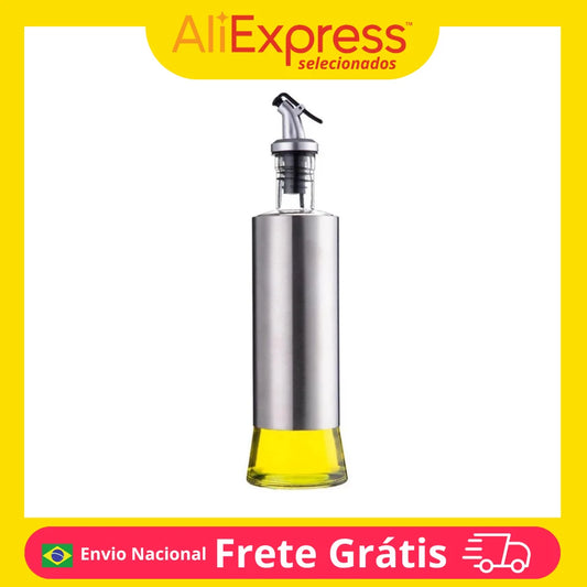 Bottle Stainless Steel Sauce Bottles No Drip Soy Barber Sauce Vinegar Condiment Dispenser