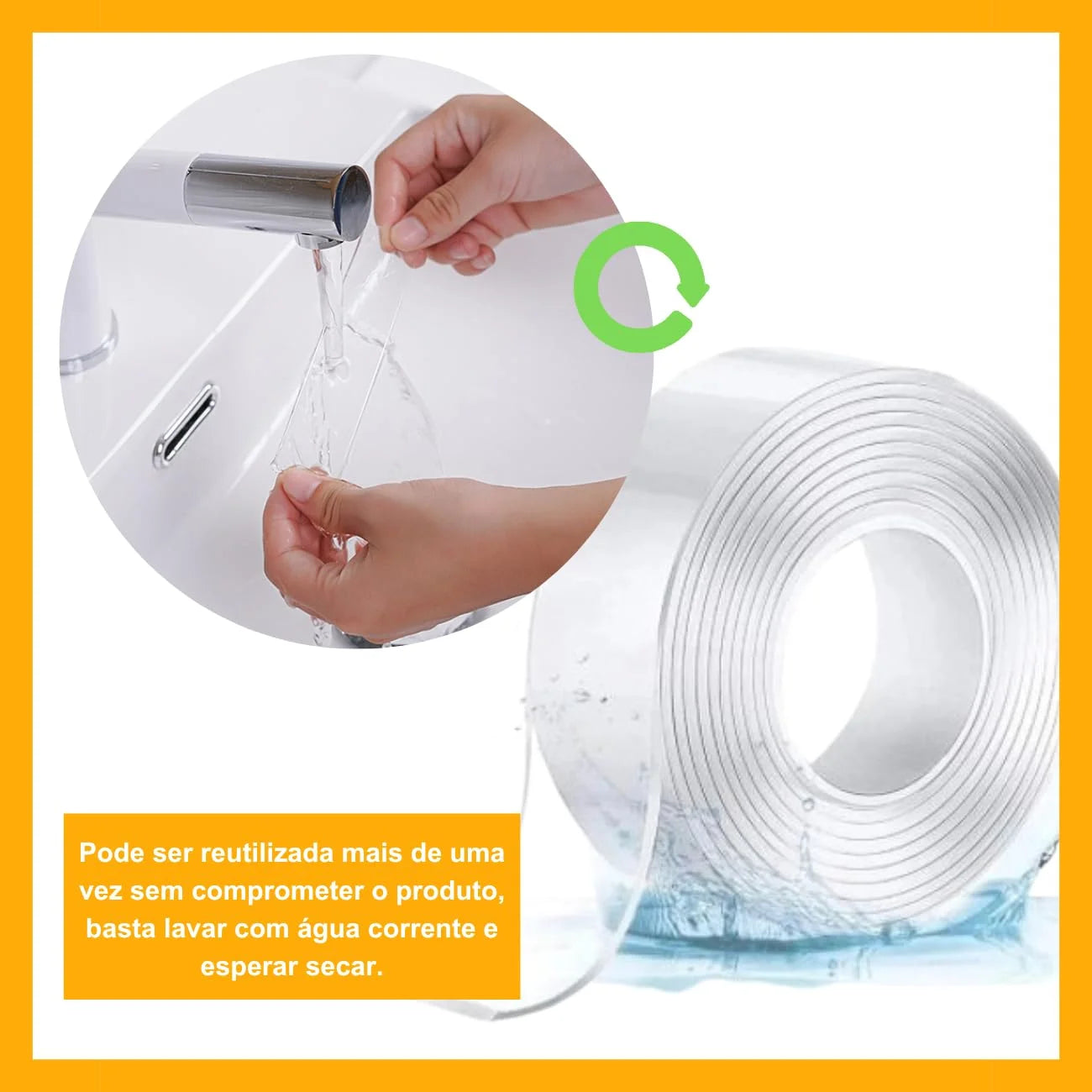 Fita adesiva dupla face acrílica