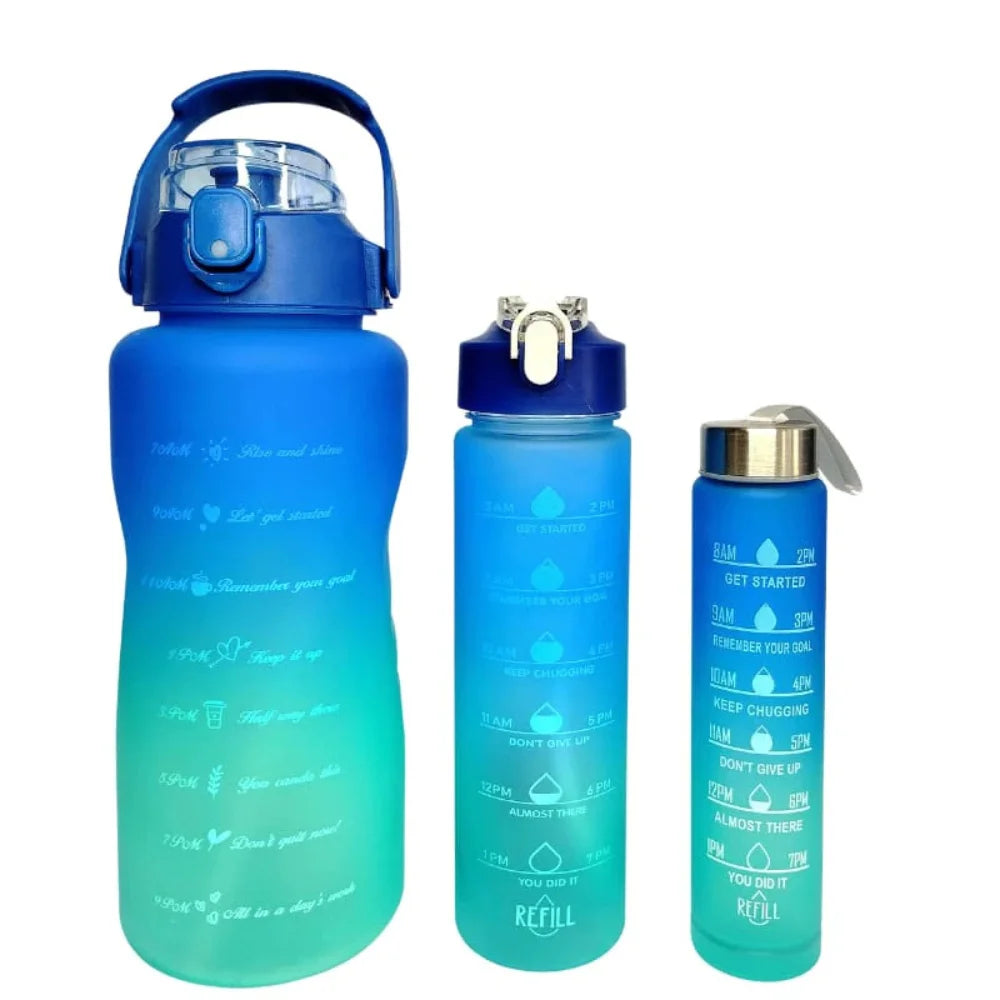 Garrafa De Água Squeeze Kit Com 3
