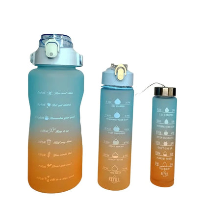 Garrafa De Água Squeeze Kit Com 3