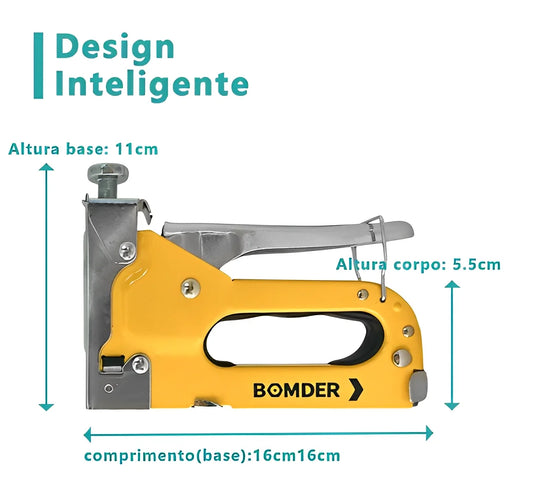 Grampeador profissional 3 em 1