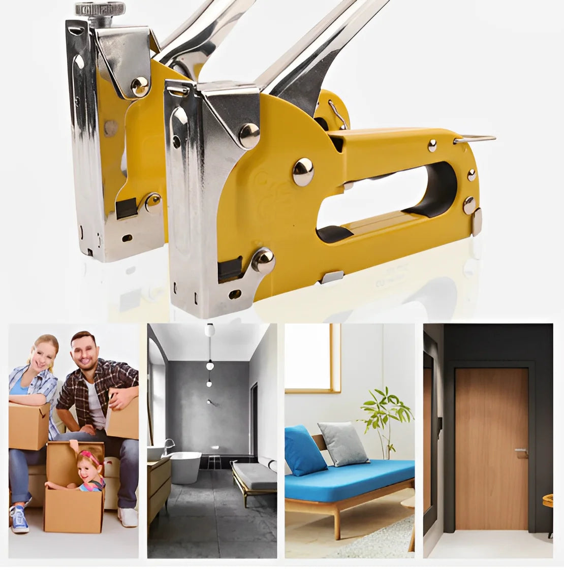 Grampeador profissional 3 em 1