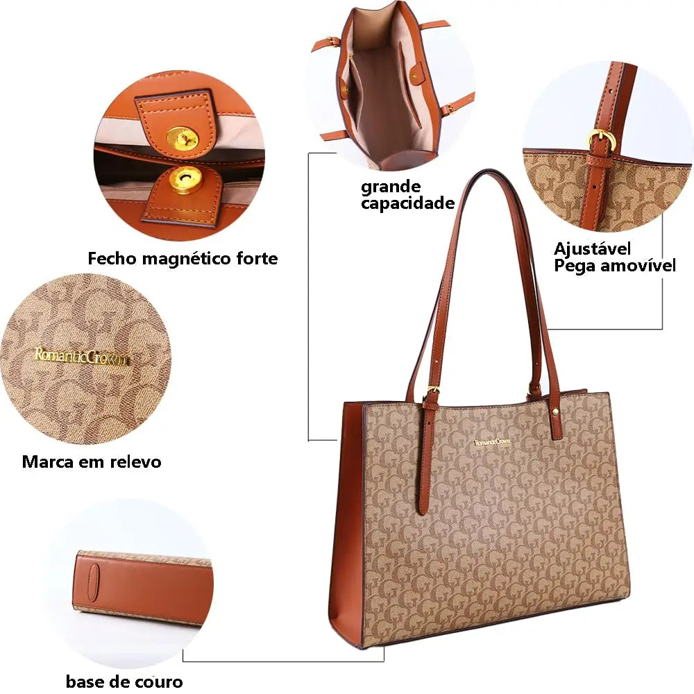 Bolsa estampada grande