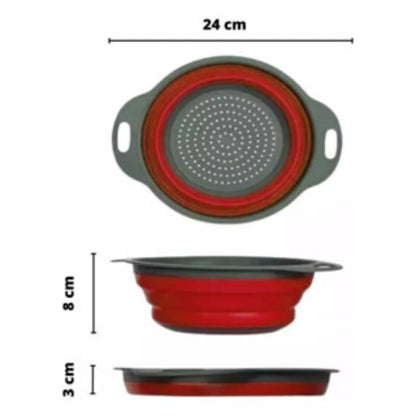 Escorredor retrátil de silicone