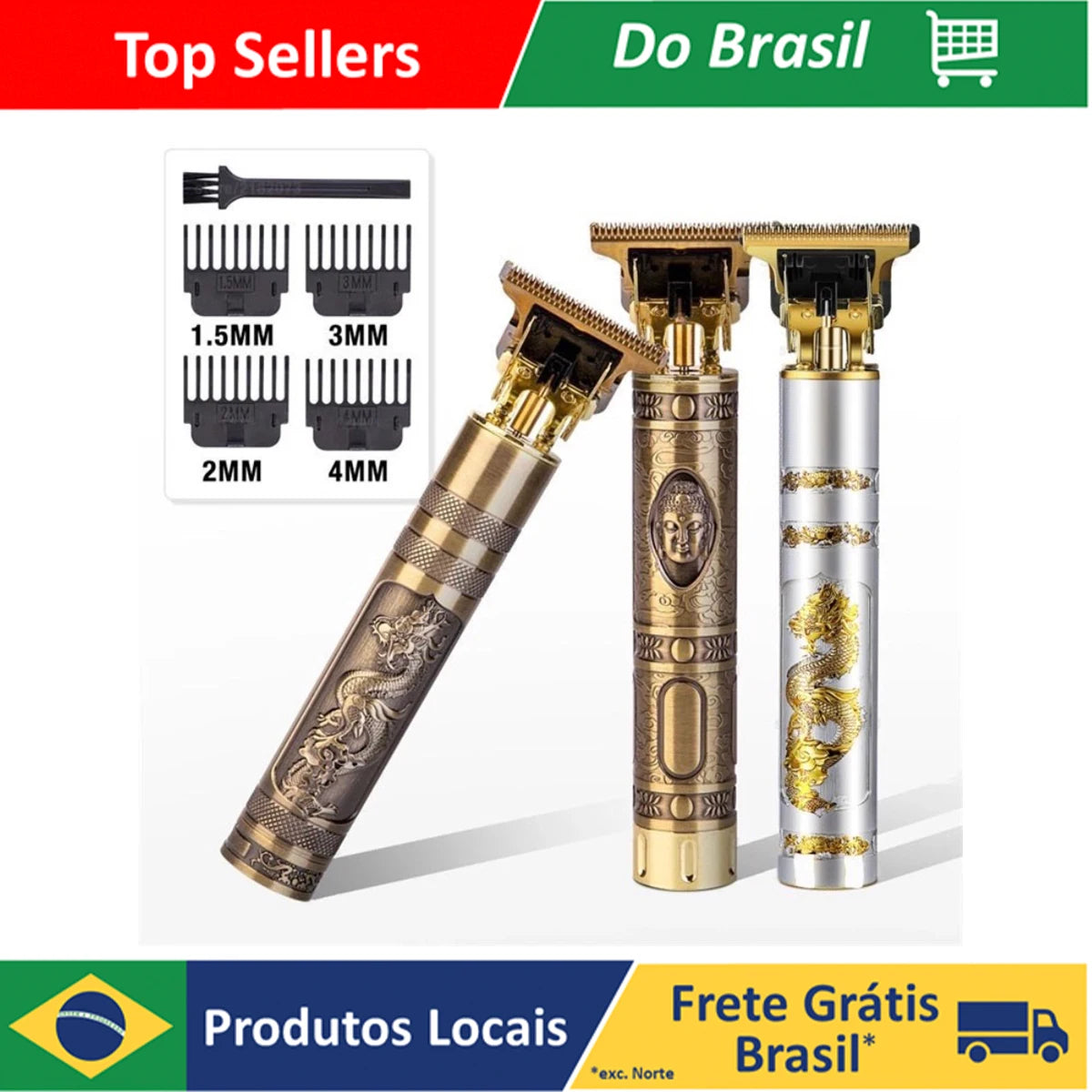 Máquina De Cortar Cabelo Para Barba Masculina Designer Aleatório Elétrico Profissional