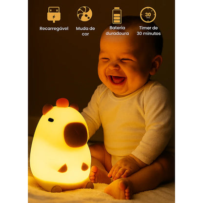 Luminária infantil Capivara