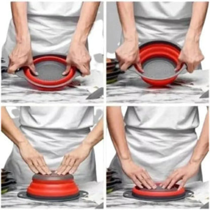 Escorredor retrátil de silicone