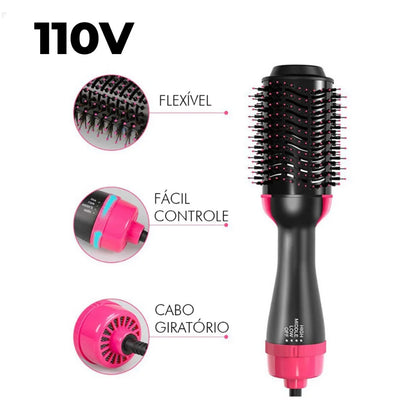 Escova Secadora Alisador Elétrica