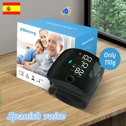 Monitor de frequência cardíaca com voz em inglês