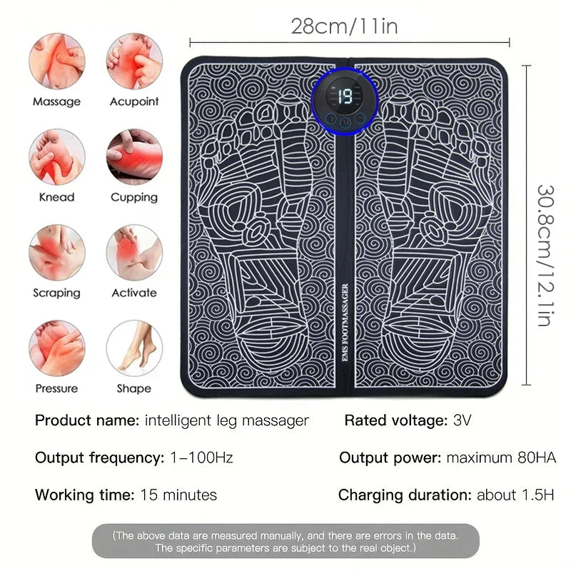 Massageador de pés inteligente com controle remoto