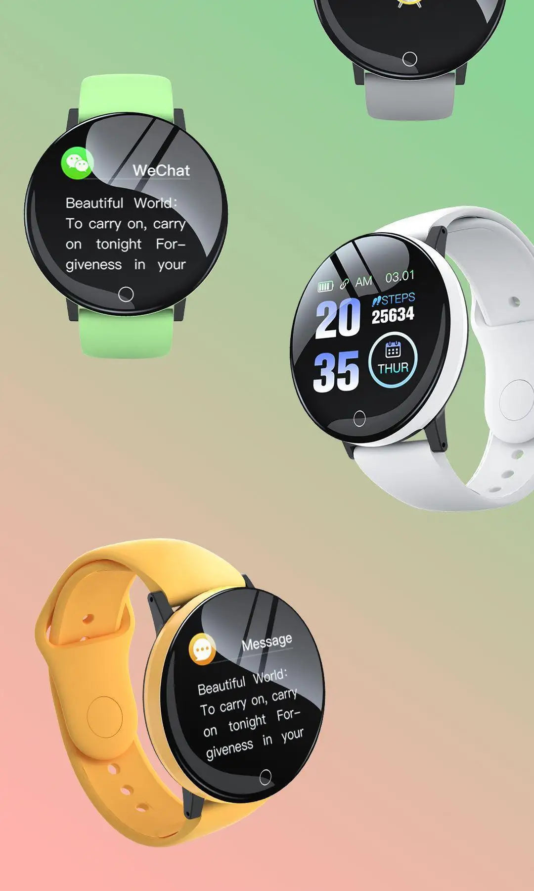 Smartwatch com monitor de frequência cardíaca