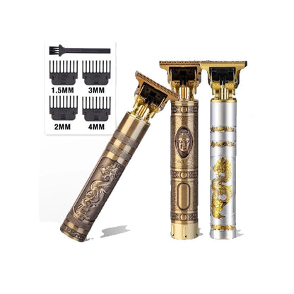 Máquina De Cortar Cabelo Para Barba Masculina Designer Aleatório Elétrico Profissional